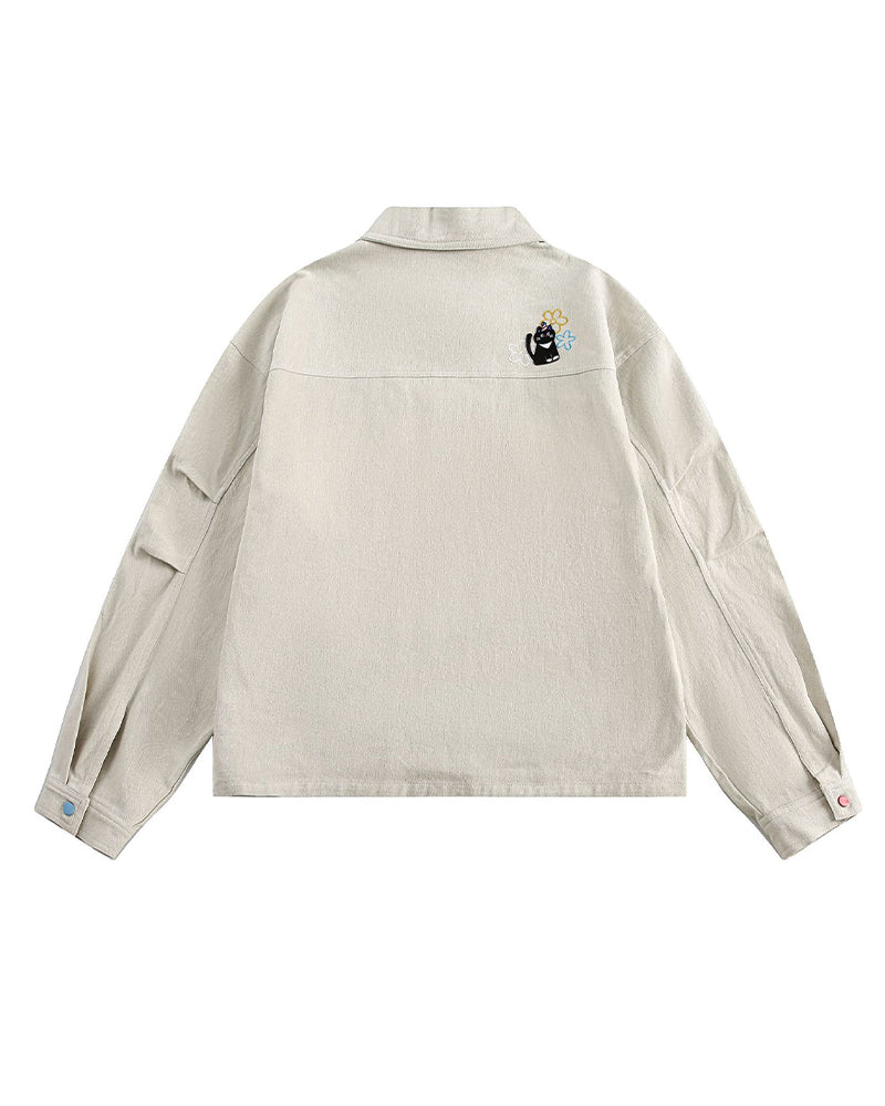 おもしろ猫のワークジャケット