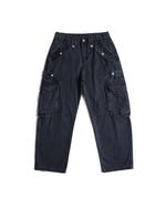 Washed work trousers