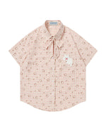 Short-sleeve plaid shirt