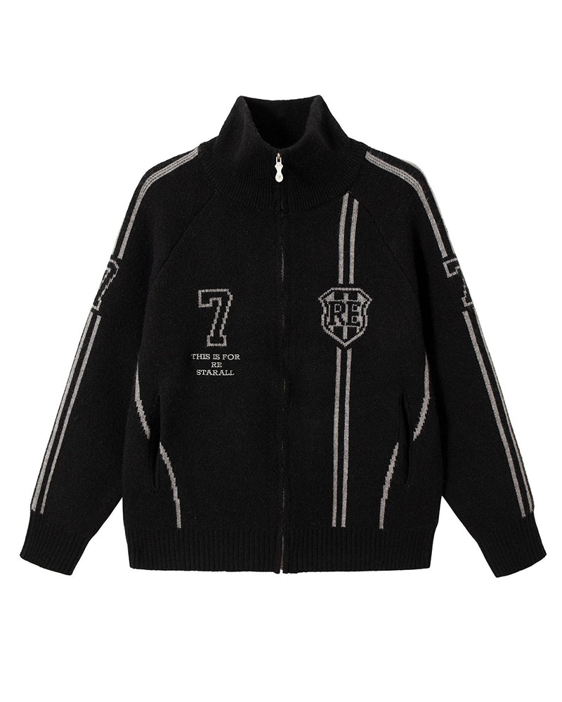 Striped knitted sweater