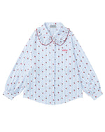 Simple loose long-sleeved shirt