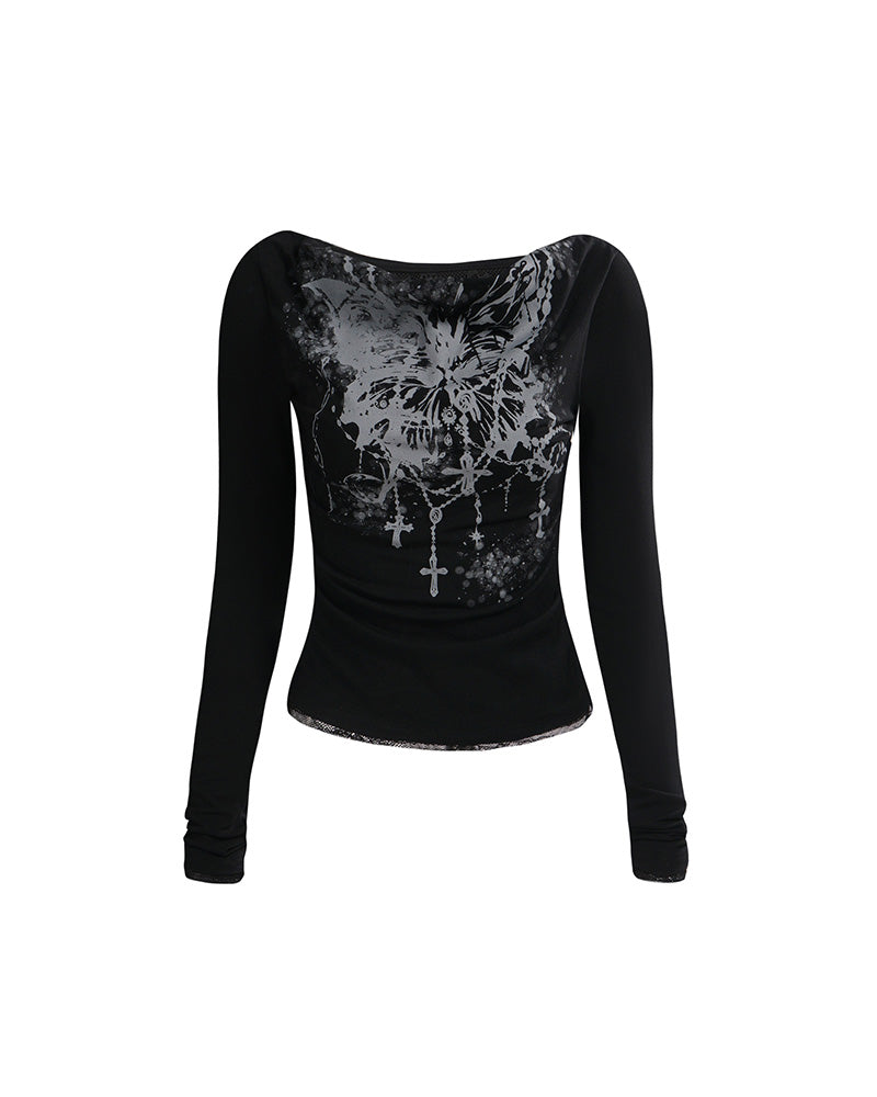 Retro Hot Girl Long Sleeve