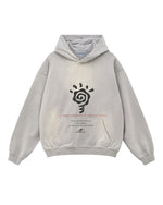 カジュアルなフード付きスウェットシャツ