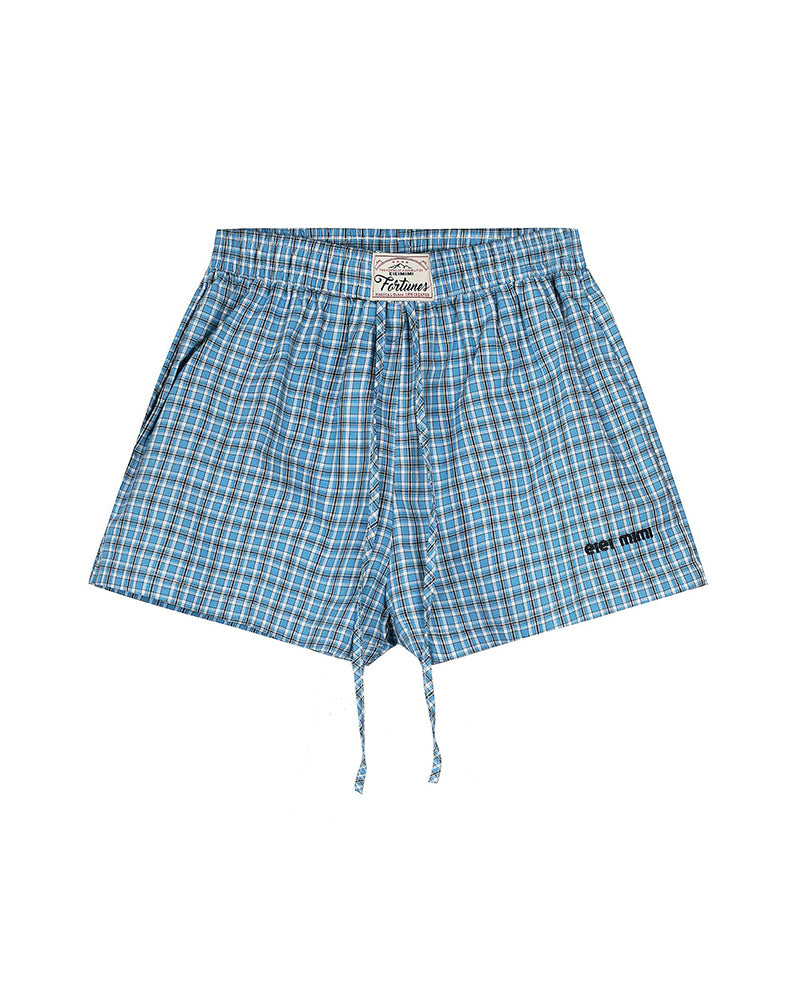 チェック柄カジュアルショートパンツ