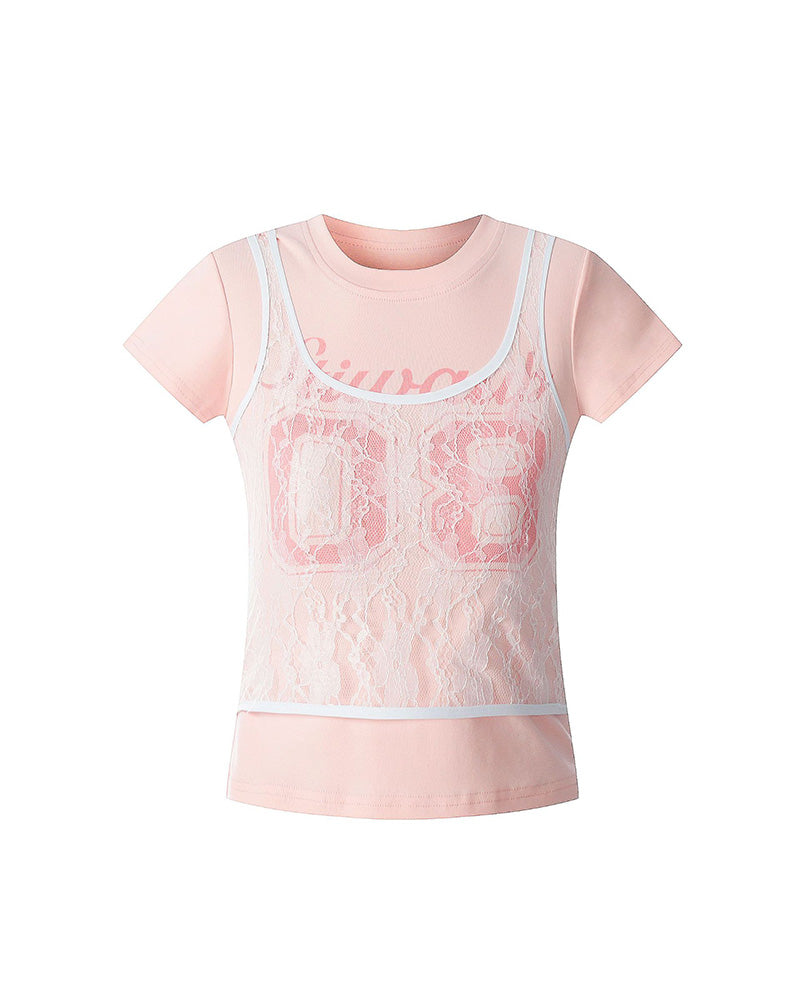 Retro cute simple short sleeves