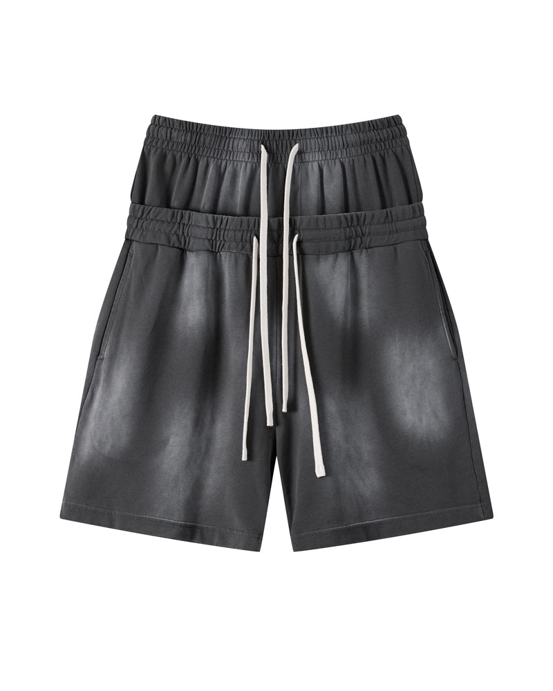 320g Double-waistband Bermuda shorts