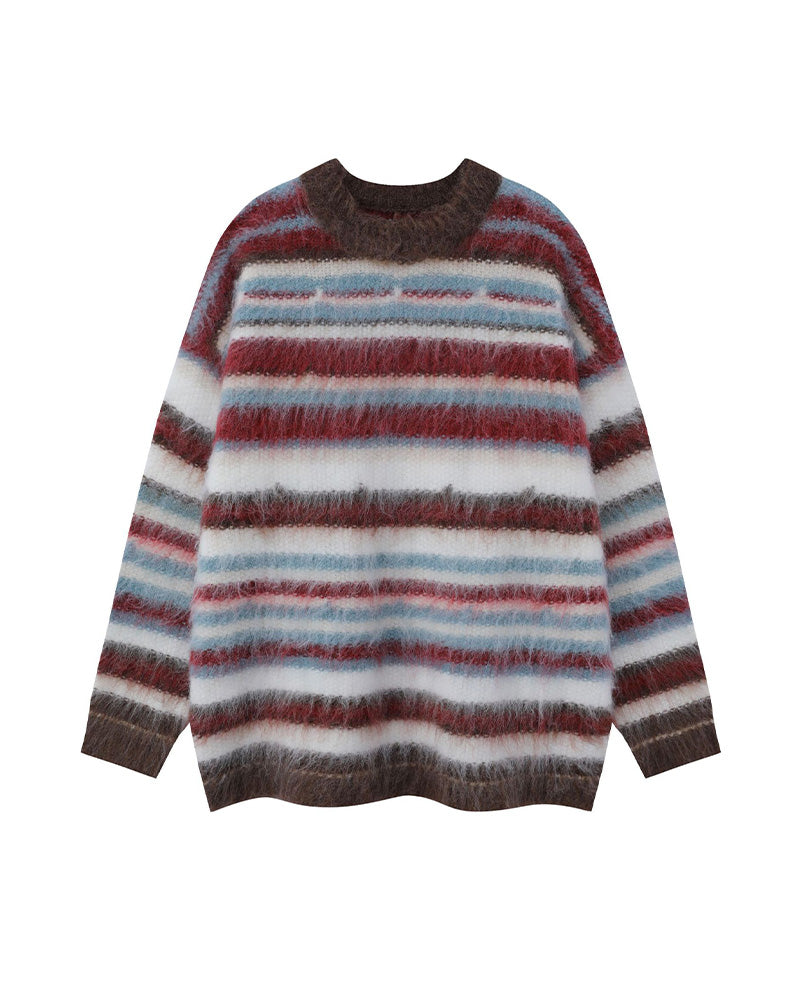 커플 스트라이프 스웨터