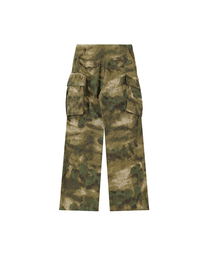 迷彩柄カジュアルカーゴパンツ