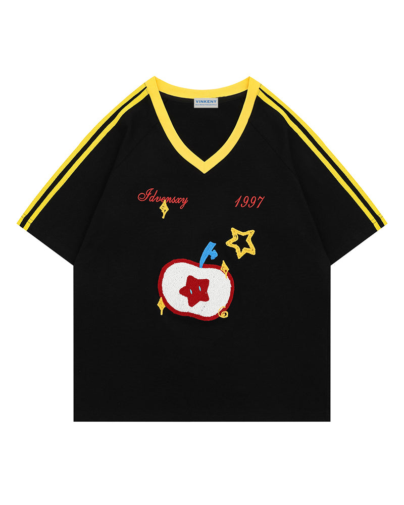 Simple pattern short sleeves