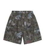Floral camouflage shorts