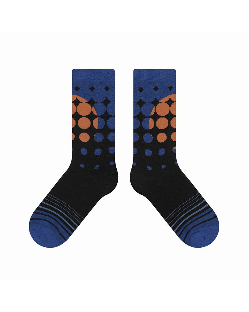 コントラストカラーの滑り止めソックス