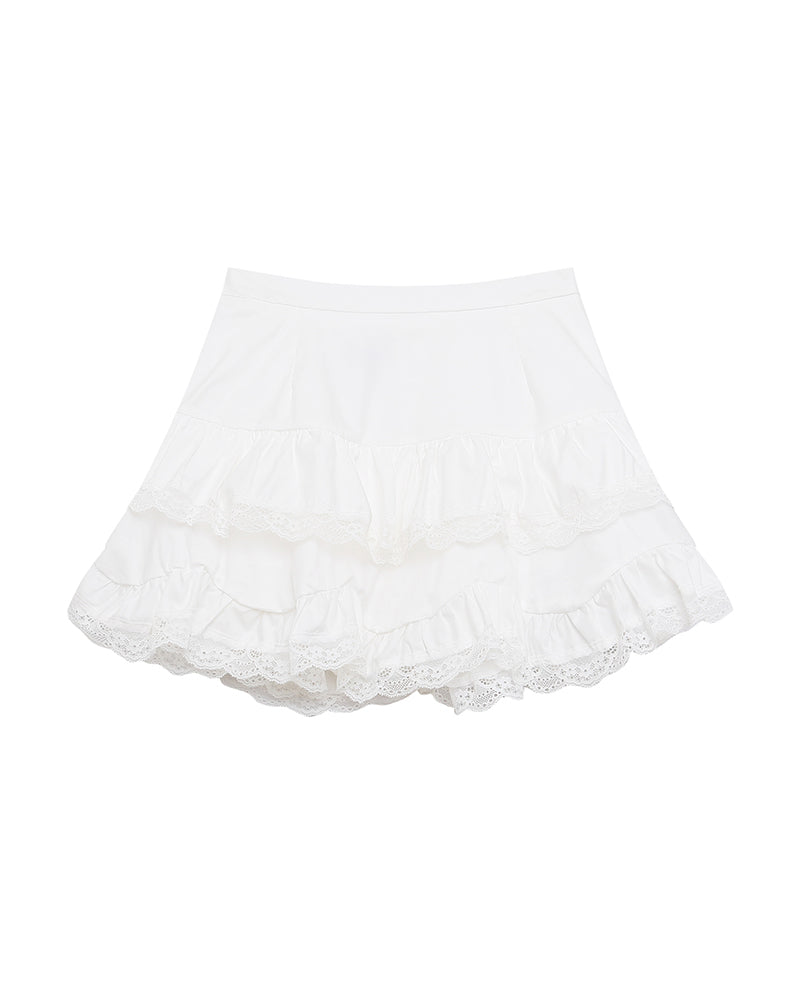 フリルレーススカート