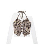 フェイクツーピース長袖