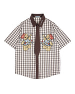 레트로 만화 반팔 셔츠