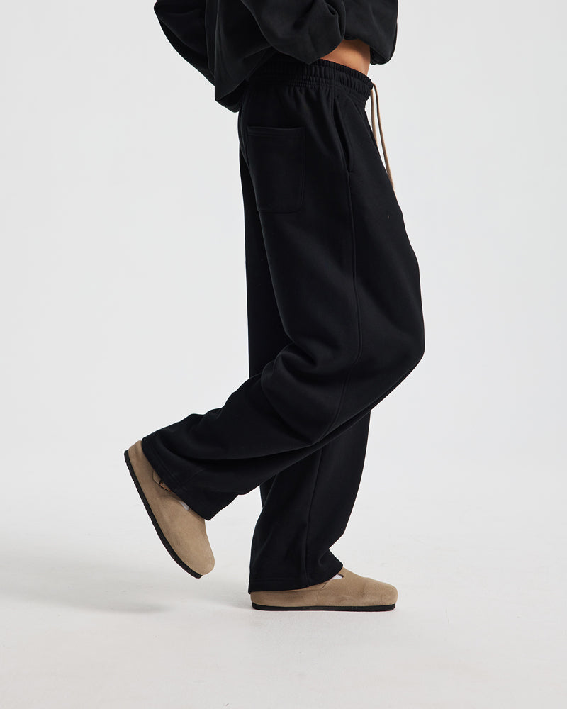 430g Fleece-Lined Loose Sweatpants