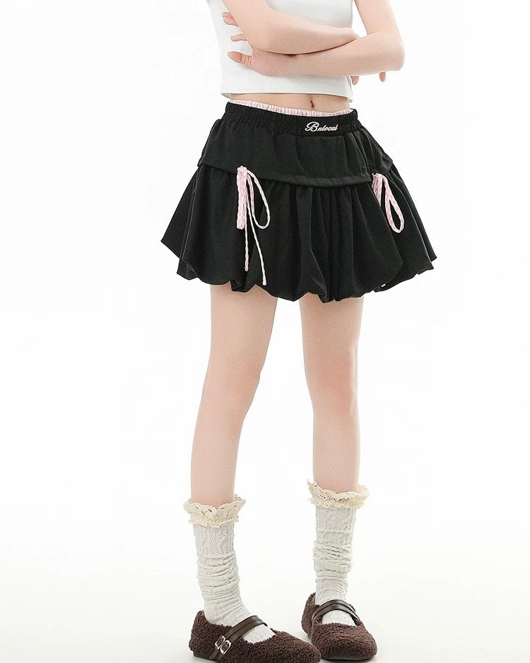 Retro bow skirt
