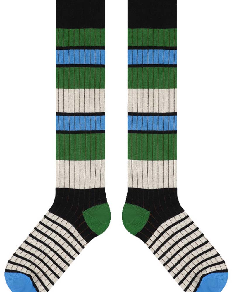 Striped knee-high socks