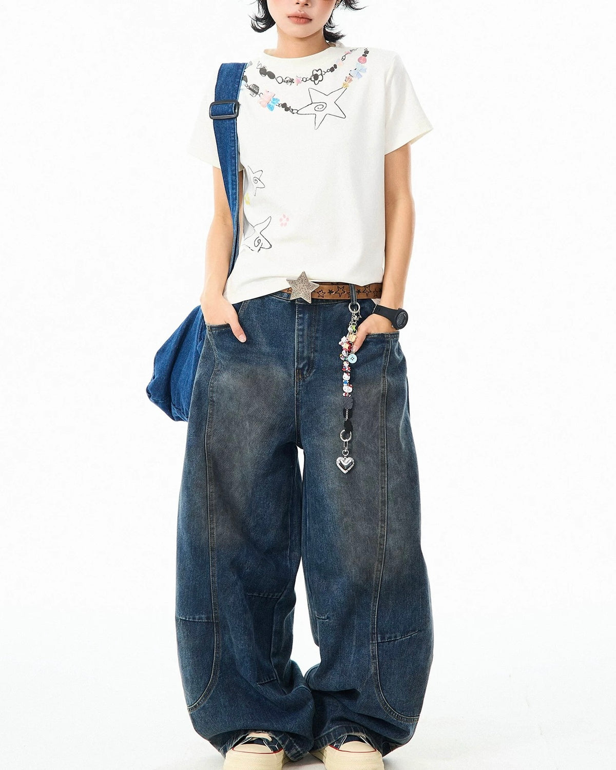 レトロなシンプルな半袖