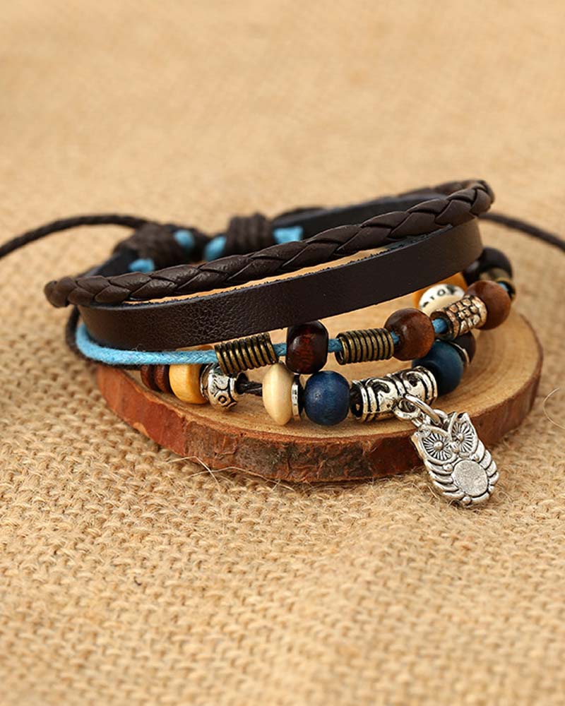 かわいいフクロウのブレスレット