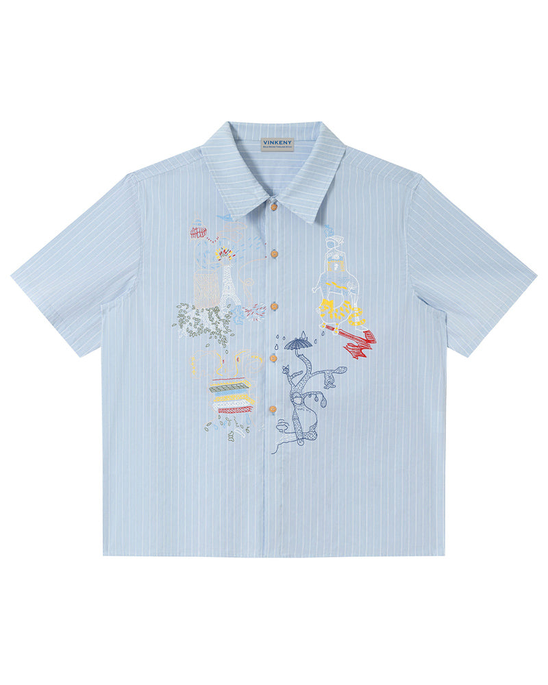 Trendy Short-Sleeve Shirt