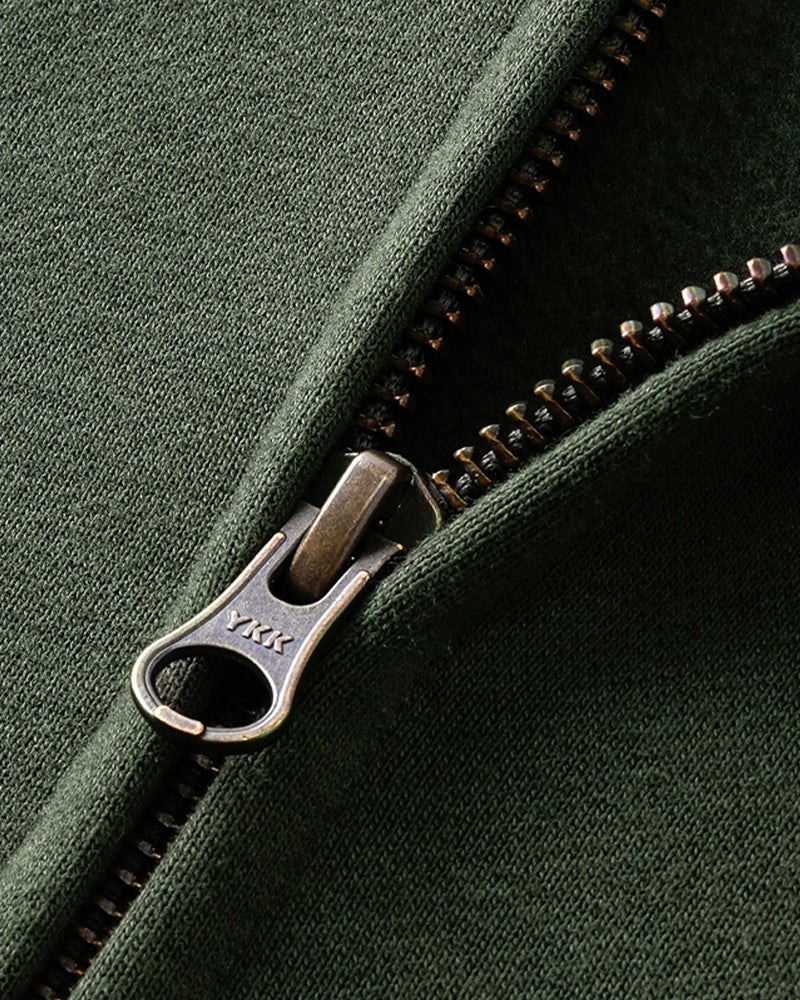 430g Fleece-Lined Zip-Up Hoodie