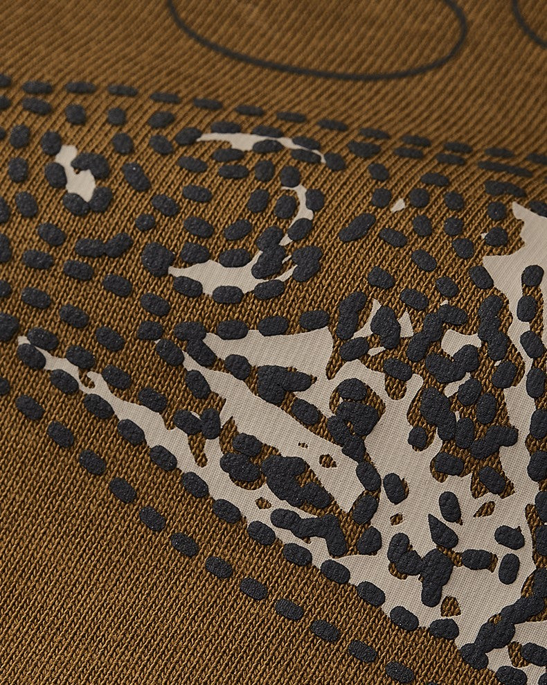 フィッシュボーンプリントの半袖