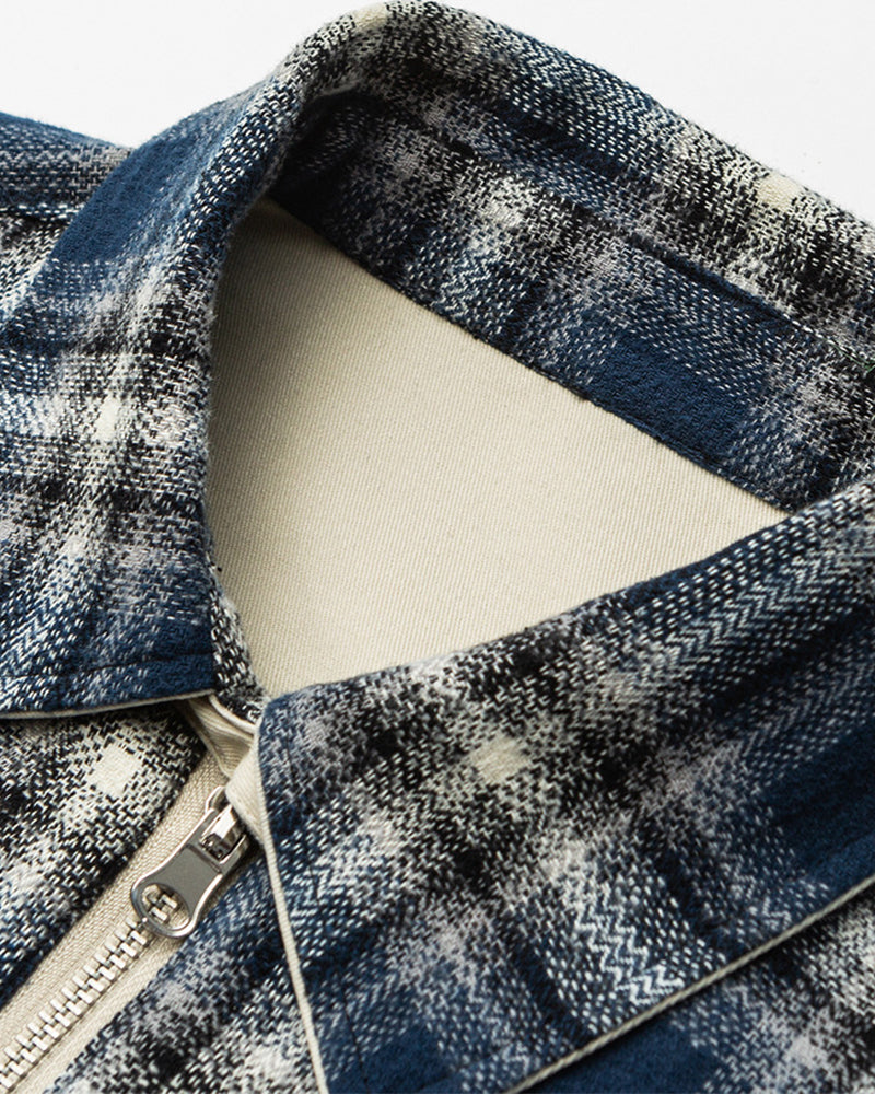 パッチワークのリバーシブルワークジャケット