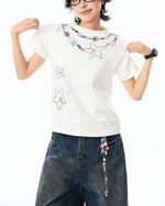 レトロなシンプルな半袖