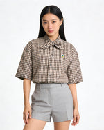 Casual Plaid Short-Sleeve Shirt