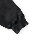 ダメージ加工のフード付きスウェットシャツ