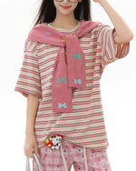 스트라이프 심플 반팔