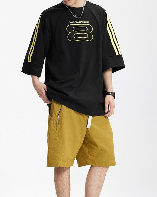 スプライススポーツ刺繍半袖