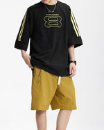 スプライススポーツ刺繍半袖