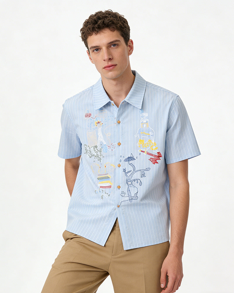 Trendy Short-Sleeve Shirt