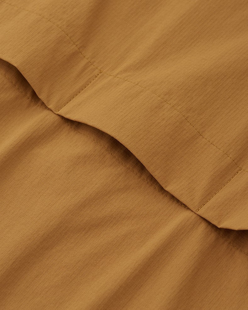 Stand collar colorblock short sleeve jacket