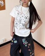 Cute puppy short sleeves