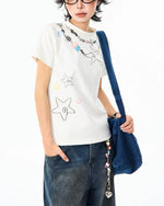 レトロなシンプルな半袖