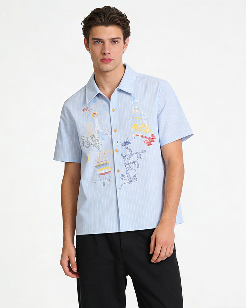 Trendy Short-Sleeve Shirt