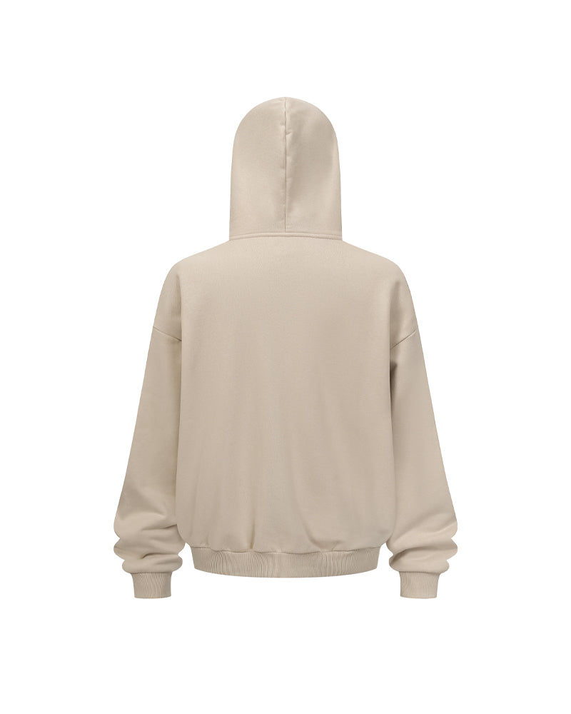 430g Fleece-Lined Zip-Up Hoodie
