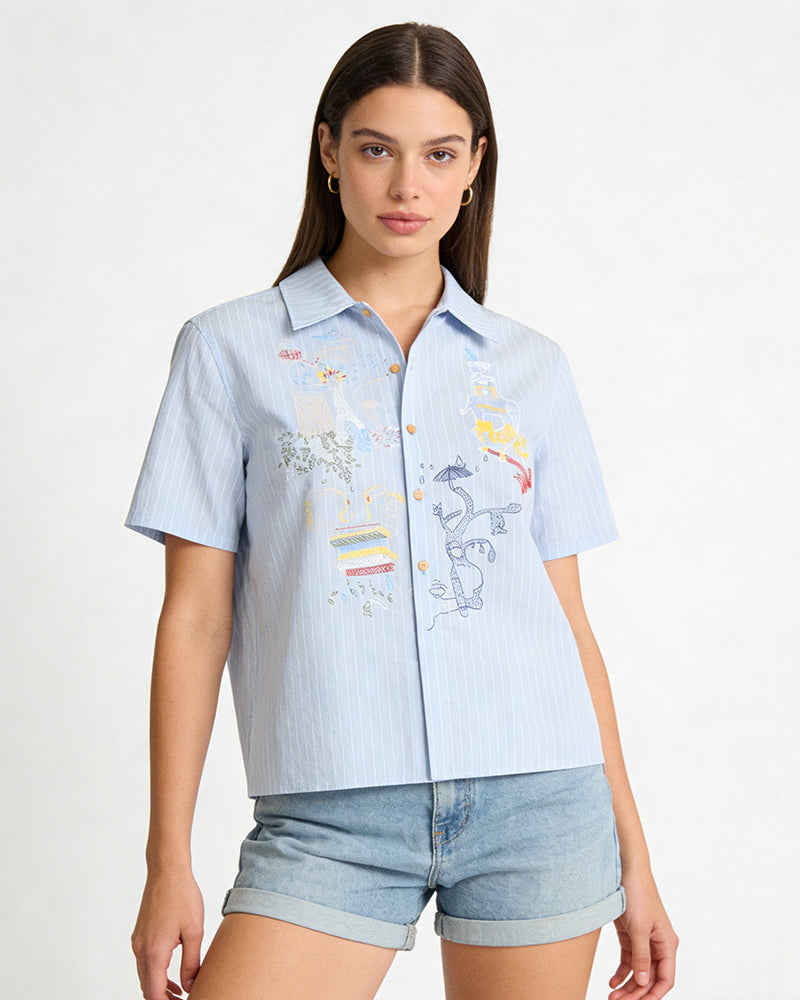 Trendy Short-Sleeve Shirt