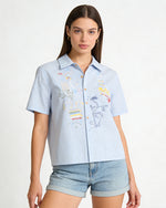 Trendy Short-Sleeve Shirt