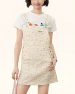 심플한 개성의 서스펜더 스커트