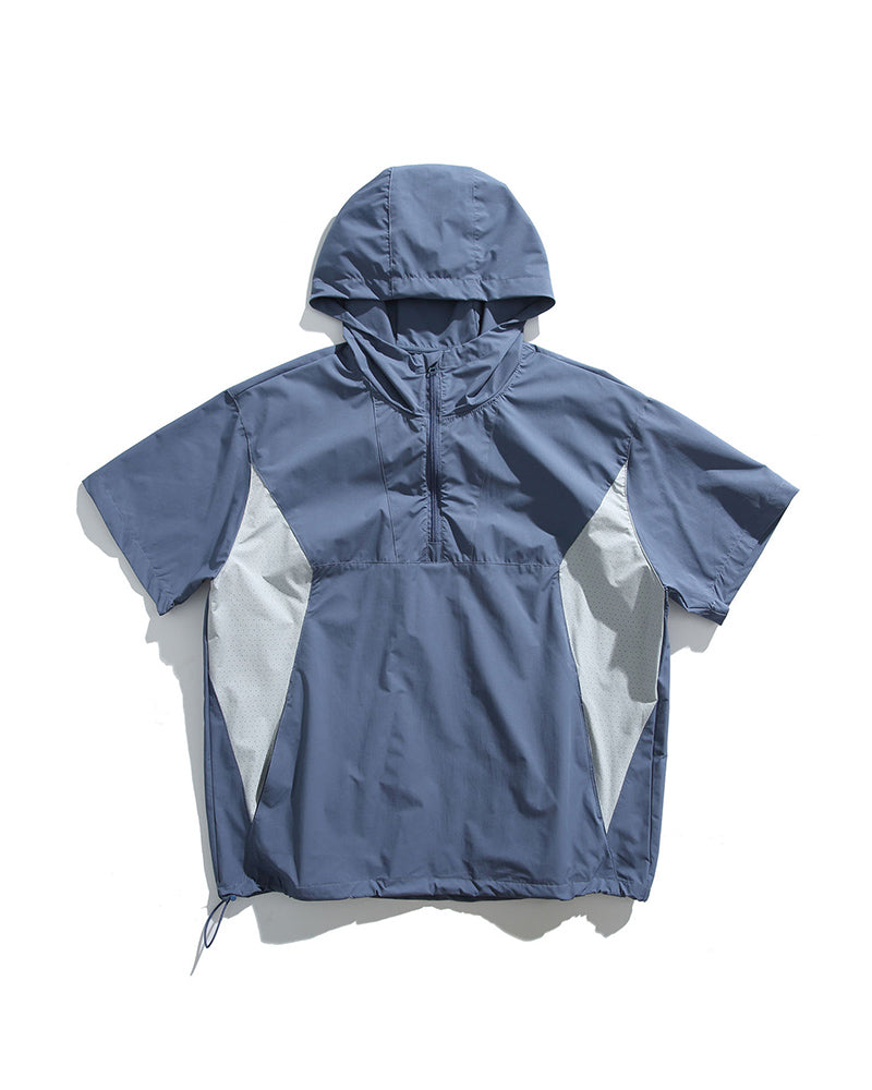 Color-block Patchwork Pullover Shirt