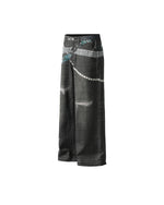 Designer straight jeans