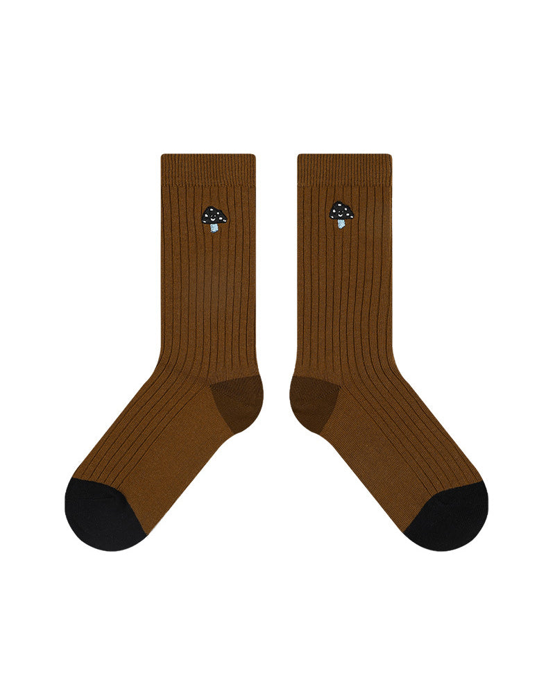 刺繍入り文字ソックス