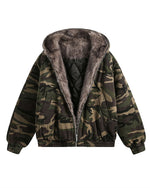 迷彩フード付きジャケット