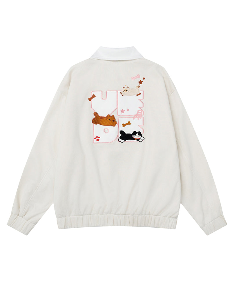 楽しい柄のゆったりジャケット