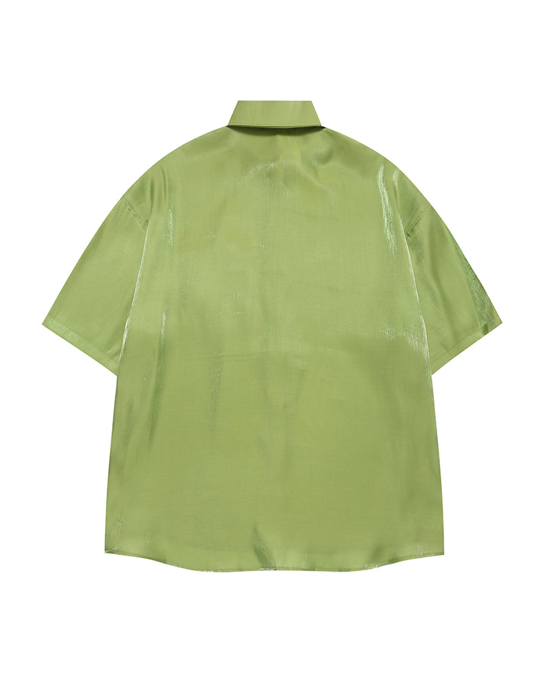 面白い漫画の半袖シャツ