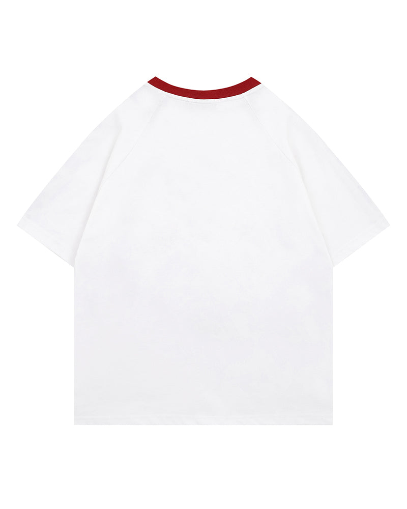 Simple pattern short sleeves