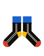 コントラストカラーの吸汗速乾ソックス